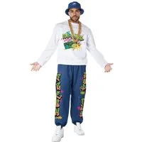California Costumes Kostüm Hip Hop Oldschool Kostüm für Männer 90er Jahre-Kostüm