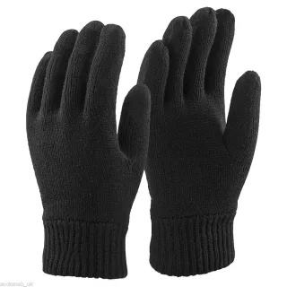 Herren 3M Schwarz Thinsulate Thermal gefüttert Winterhandschuhe