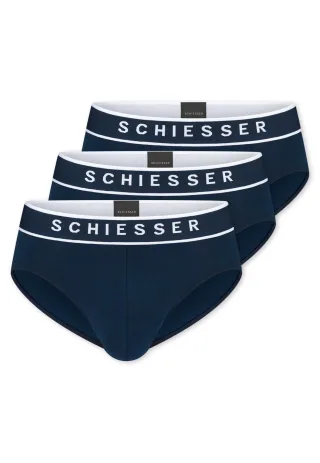 SCHIESSER - 3PACK Rio-Slip dunkelblau - Gr. - 5