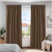 Deconovo Verdunkelungsvorhang Gardinen mit Kräuselband Blickdicht Vorhänge Wohnzimmer 2er Set, Vorhang Verdunkelung Vorhänge Kälteschutz Schlafzimmer Thermovorhang