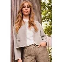 Spieth & Wensky Trachtenstrickjacke Walkjacke Damen - HAMMELBURG - beige