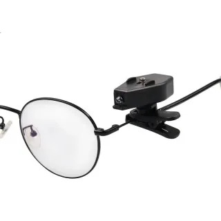 BIKIGHT Mini Flashlight Glasses Reading Lamp Eyeglass Clip Lantern Adjustable Universal Eyeglasses Lamp Flexible Book Re