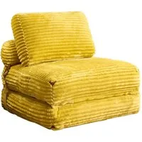 ANYSUN Loungesofa Schlafsessel Klappsofa 1-Sitzer,Sitzsack-Sofa,Klappbarer 2-in-1, Relaxsessel Einzelsofa, ausziehbarer Schlafstuhl mit Flanell-Bezug, für Wohnzimmer&Schlafzimmer– als Gästebett,Relaxsessel oder Loungesofa