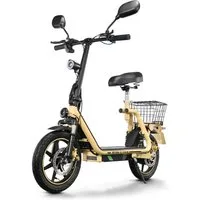 Twofish E-Motorroller Elite-E EEC zertifizierter Elektroroller mit Sitz und hinterem Korb, 40 km/h, 30 km Reichweite, Doppelscheibenbremsen, Stoßdämpfer vorne und hinten