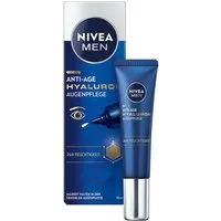Nivea Men Anti-Aging-Augencreme Anti-Age Hyaluron 24h Feuchtigkeit, 1-tlg., 15 ml
