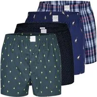 MG-1 Boxershorts MG-1 Herren Webboxer 4er / 6er Pack Baumwolle desortierte Boxershorts (1-St)