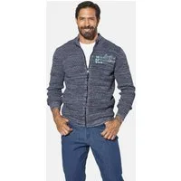 Jan Vanderstorm Cardigan AKSELLUND mit großem Brust-Print