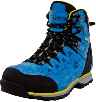 Damen Wanderschuhe Leder Blau