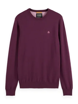 Scotch & Soda - Unverzichtbarer Pullover aus Viskose violet - Gr. - L