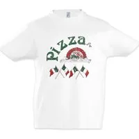 Urban Backwoods Print-Shirt Pizza Symbol Kinder T-Shirt Italia Fun Italien Symbol Zeichen Logo (1-tlg) Sign Pizzabäcker Pizzeria Maker
