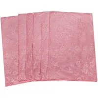 AQUA CLEAN Geschirrtuch Kristall Geschirrtücher mit Prägemotiv 6tlg. Blumen Pink, (6-tlg)