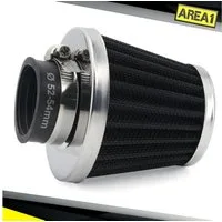 Area1 Luftfilter Universal Tuning Sport Luftfilter Filter, Anschluss 51 52 53 54 mm