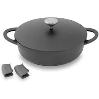 Kopf Servierpfanne Atavola 28cm, Aluminiumguss, Schmorpfanne, Bratentopf, Schmortopf mit Deckel, induktionsgeeignet