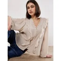 Apricot Rüschenbluse Unibluse mit Rüschen