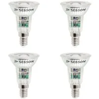 SEBSON LED-Leuchtmittel LED Lampe E14 5W warmweiß 420lm Spot 46° 230V - 4er Pack, 4 St.