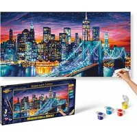 Schipper Malen nach Zahlen Meisterklasse Breitformat - Manhattan bei Nacht, Made in Germany