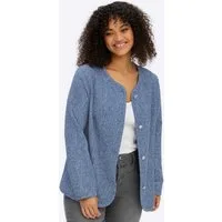 Sheego Allwetterjacke Shirtblazer Langarm