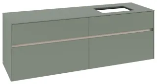 Villeroy & Boch Waschtischunterschrank Collaro C12200 1600x548x500mm 4 Ausz. Waschtisch re Soft Gree C12200AF