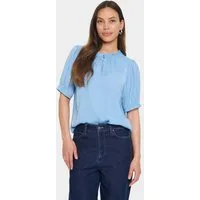 Saint Tropez Kurzarmbluse Kurzarm-Bluse BrianaSZ