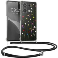 kwmobile Etui Hülle für Xiaomi Redmi Note 13 Pro 5G / Poco X6 5G, Silikon Handyhülle mit Kette - Handykette Handyband