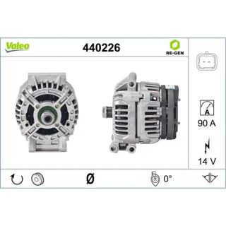 Valeo Lichtmaschine 90A Renault Clio Kangoo Megane Sc?nic Thalia