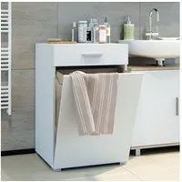 Vicco Wäscheschrank Matteo, Weiß, 50 x 78.5 cm (1-St)