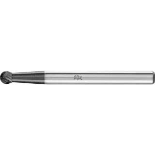 PFERD TOOLS Hartmetall Hochleistungsfrässtift Kugel KUD Ø 03x02mm Schaft-Ø 3mm Z3P HICOAT beschichtet für die Feinbearbeitung - 21211085
