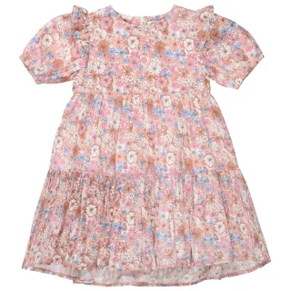 STACCATO - Md.-Kleid powder rose aop - Gr. - 98