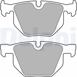 Delphi Bremsbel?ge hinten BMW 7er X5