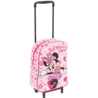 Textiel Trade B.V. Kinderrucksack Disney Minnie Mouse Trolley mit Rollen für Ausflüge & Urlaub