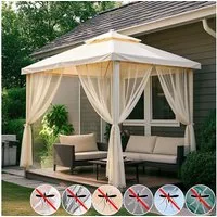 BTTO V&G Vorhang Moskitonetz,Outdoor Vorhang,DIY Größe (2 St), transparent, Insektenschutz,für Garten Balkon Patio Porch Pool Wohnzimme