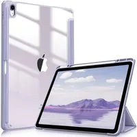 Fintie Tablet-Hülle für iPad Air 13 Zoll M4/M3/M2 (2026/2025/2024) mit Stifthalter, Stoßfeste Hybrid Case mit transparenter Hartschale auf der Rückseite