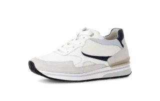 pius gabor - Sneaker low Materialmix Leder/Lederimitat weiß weiß - Gr. - 6 UK