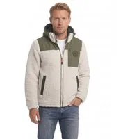 Geographical Norway Fleecejacke Herren Fleecejacke – Weiche Teddyfleece (1-St) Übergangsjacke für Outdoor, Freizeit & Alltag