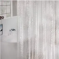 LuxusKollektion Duschvorhang Duschvorhang transparent wasserdicht Kubisch H180 x B180 cm 1er Pack