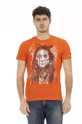 T-Shirt mit amerikanischen Ureinwohner-Motiv, Kurzarm, Rundhalsausschnitt
