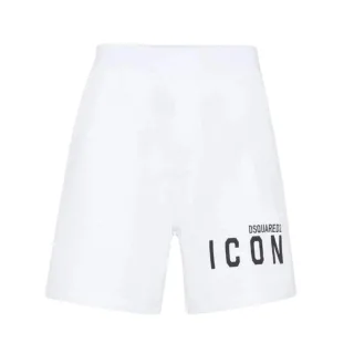 Dsquared2 Icon Logo Relaxed White Shorts