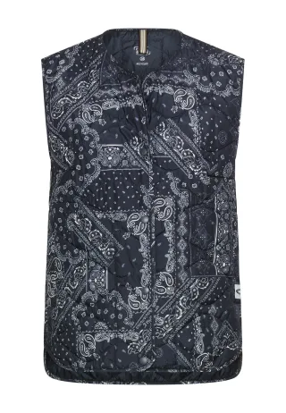 camel active - Weste im Paisleymuster paisley navy - Gr. - 36