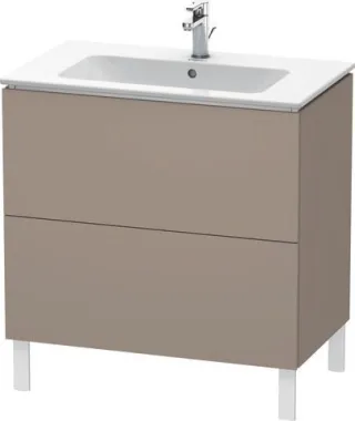 Duravit L-Cube Waschtischunterbau bodenstehend Basalt Matt 820x481x704 mm - LC662604343 LC662604343