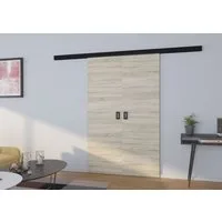 MOEBLO Doppelschiebetür Topillo (elegante doppelte Wandschiebetür mit hochwertigem Schiebesystem, optional mit Soft-Close, moderne Raumtrenner für Wohnzimmer, Schlafzimmer und Homeoffice, Doppelte Wandschiebetür Doppelschiebetür, Schiebetüren Gleittü