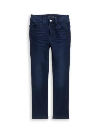 tom tailor kids - Skinny Fit Jeans mit Stretch dark blue denim - Gr. - 122