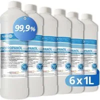 Nanoprotect Isopropanol 99,9% - 1 Liter Reinigungsalkohol (Premium IPA - Made in Germany - Für Haushalt und Elektronik)