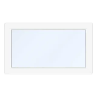 Kellerfenster 95x55 cm, PVC, Ideal 4000, Weiß, 950 x 550 mm, einteilig, festverglast, individuell konfigurieren