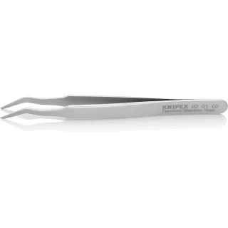 KNIPEX SMD Präzisionspinzette Edelstahl angewinkelt - 920102