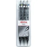 ROTRING Bleistift Feinminenstift Tikky 3er-Set 0,35,0,50, 0,70 schwarz