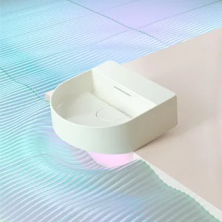 LAUFEN Handwaschbecken Sonar ohne Hahnloch, mit Überlauf 410x420 LCC weiss, H8153414001091 H8153414001091