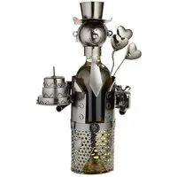 GILDE Dekoobjekt MF Megafuchs Wein Bier Wasser Flaschenhalter Geburtstag Happy Birthday