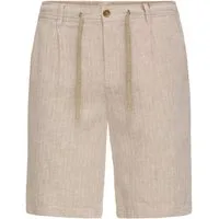 Blend Bermudas BHMARCO REG WOVENSHORTS aus Leinen und Baumwolle, Basic Passform, kniefrei