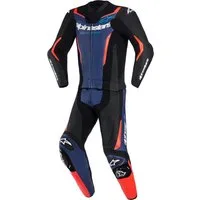 Alpinestars Motorradkombi GP Force V2 2-Teiler Motorrad Lederkombi Airbag vorbereitet,Verbindungsreißverschluss,Ellenbogenprotektore