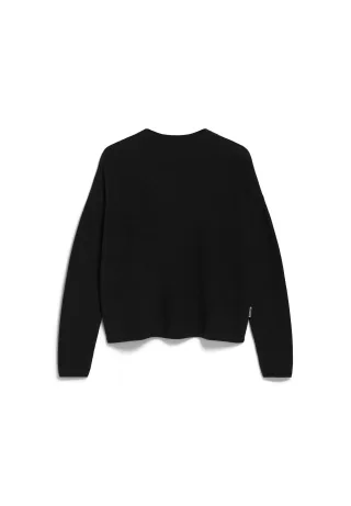 Armedangels - MERINAA LINKS LINKS SWEATER black - Gr. - L